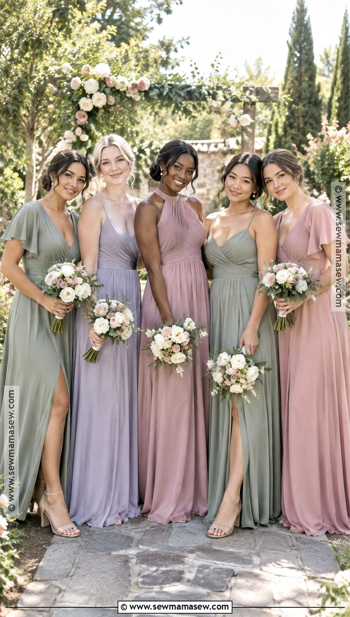 Sage Lavender And Dusty Rose Bridesmaid Dresses - 20 bridesmaid dresses mismatched fall