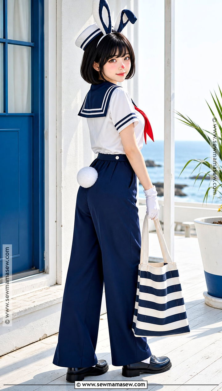Sailor Bunny Costume - 45 bunny halloween costume ideas