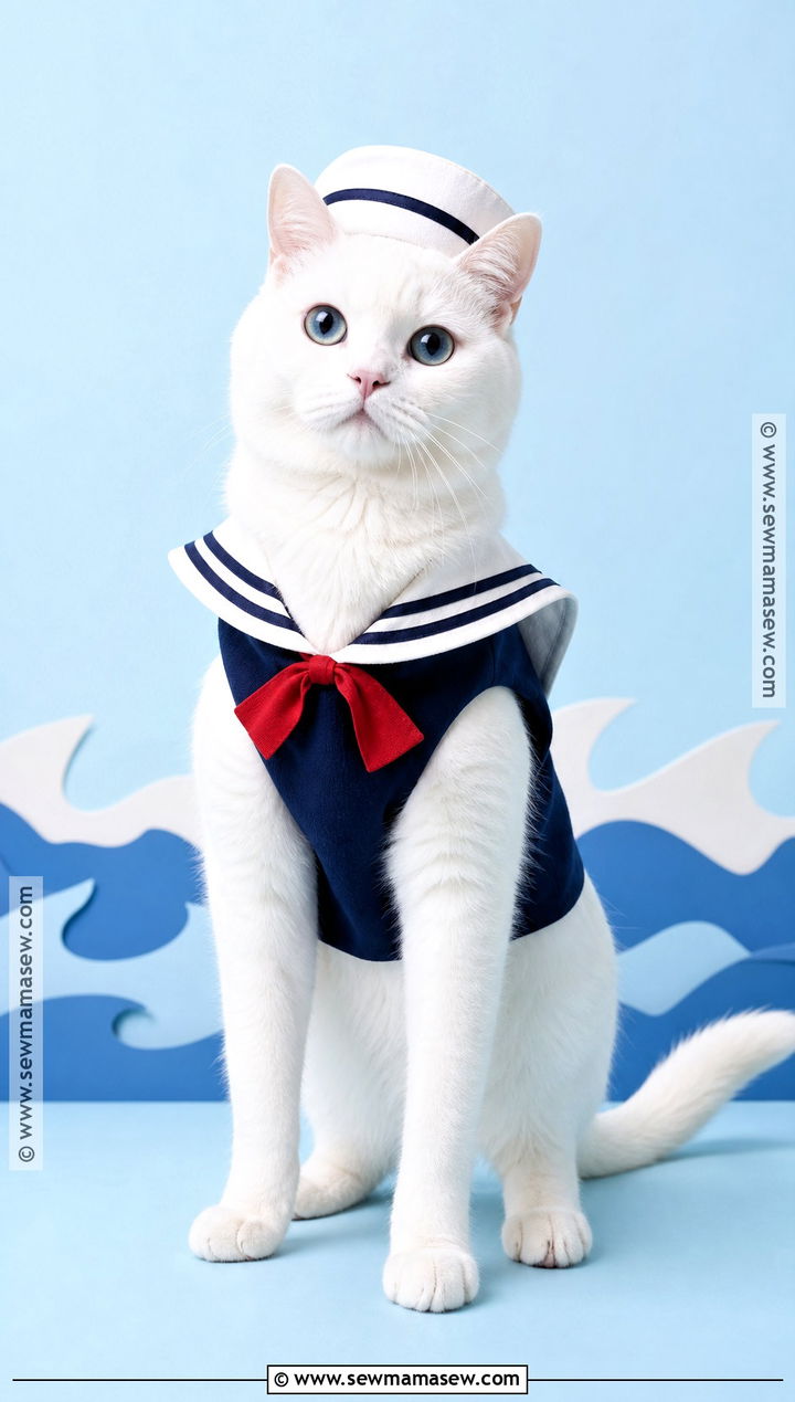 Sailor Cat Costume - 30 Halloween Costume Ideas for Cats