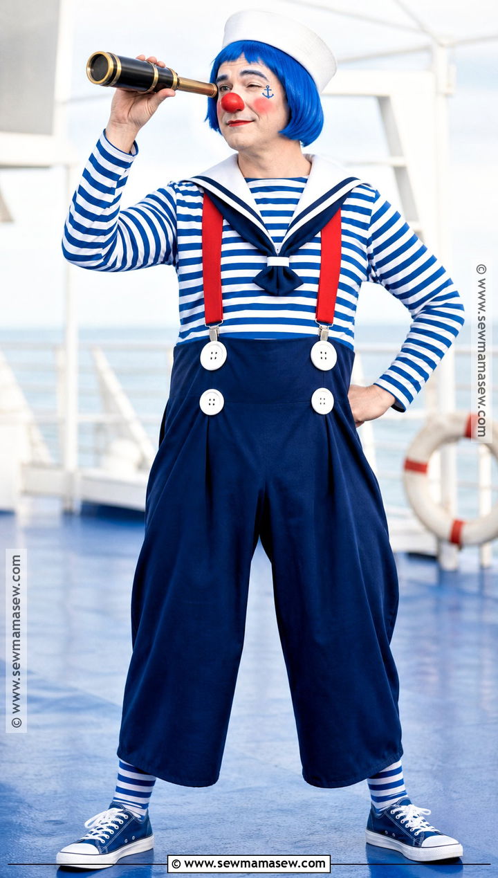 Sailor Clown Costume - 30 Clown Costume Ideas for Men