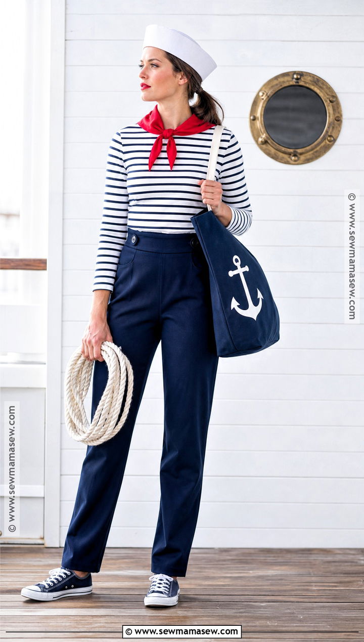 Sailor Costume With Navy Trousers - 45 easy last minute halloween costumes