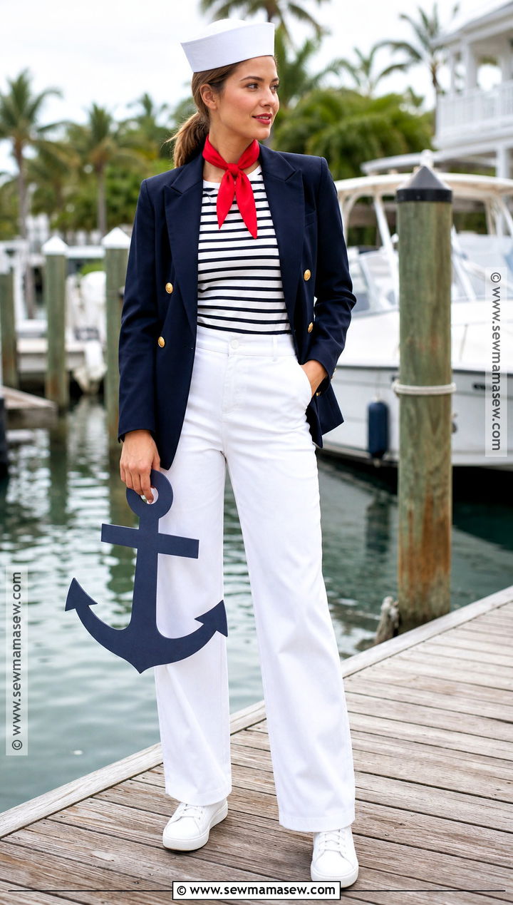 Sailor Costume With Striped Top - 30 closet costumes