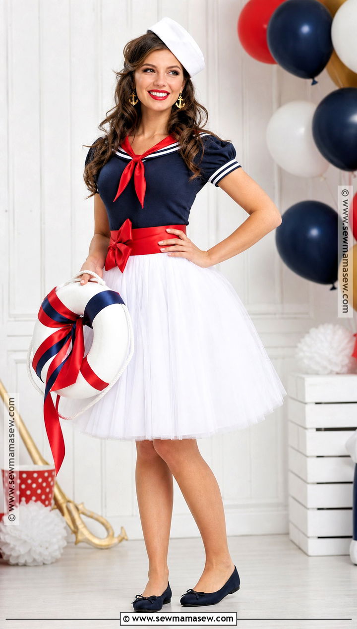 Sailor Costume With Tulle Skirt - 40 sailor costume ideas for women