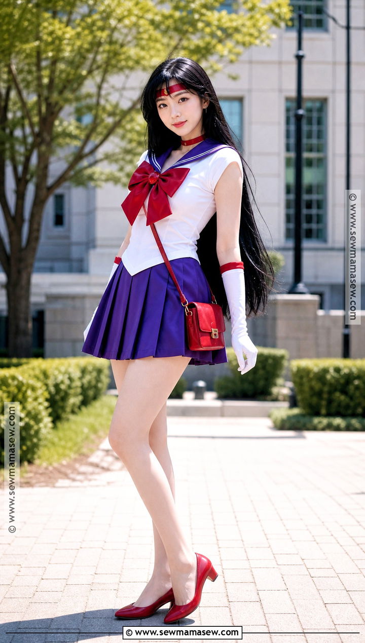 Sailor Mars Costume With Long Black Hair - 30 halloween costumes women black hair