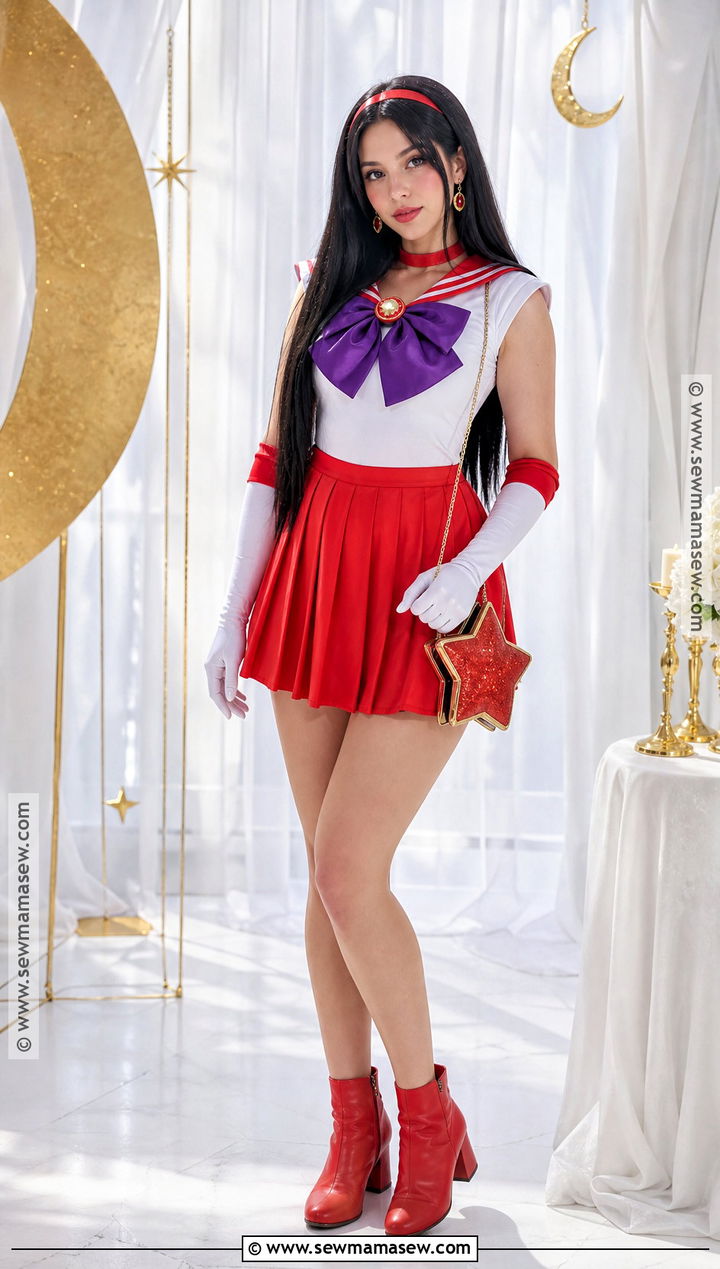 Sailor Mars Costume With Long Black Hair - 35 halloween costumes for black hair