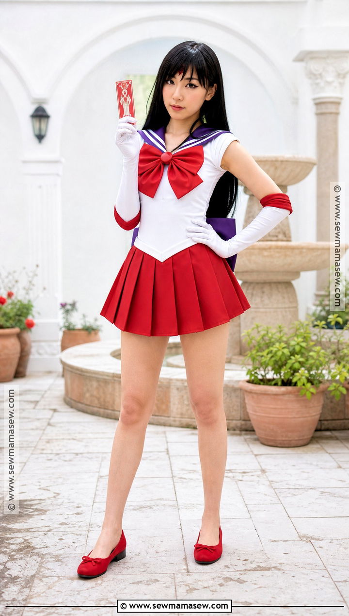 Sailor Mars Red Skirt Cosplay - 30 characters to cosplay with black hair ideas