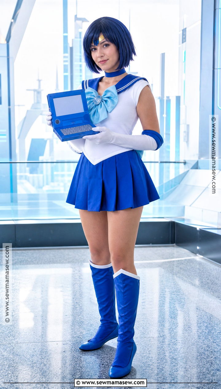 Sailor Mercury Blue Cosplay Costume - 30 blue costume ideas for women