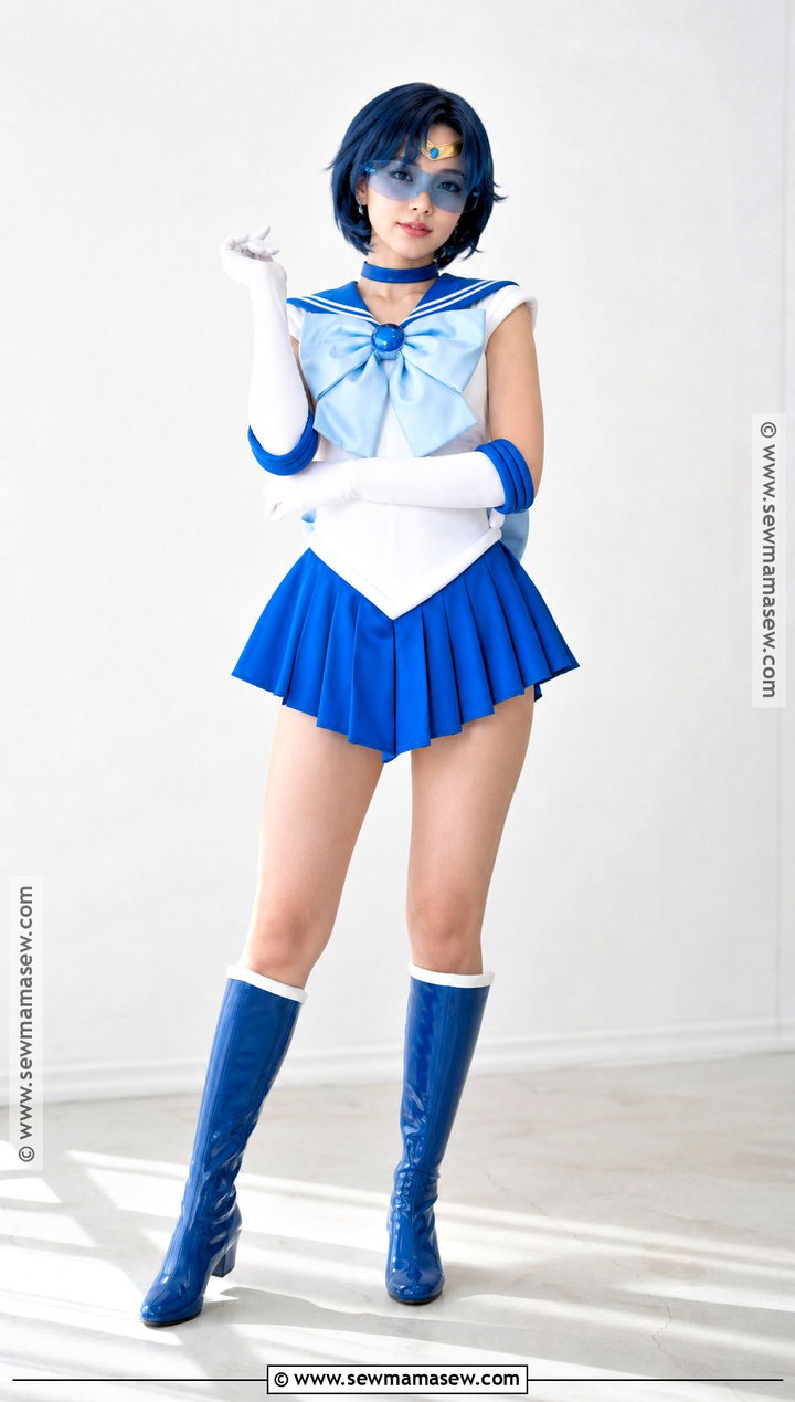 Sailor Mercury Cosplay With Short Blue Hair - 30 blue hair cosplay ideas