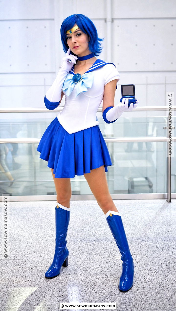 Sailor Mercury Costume With Blue Wig - 30 blue hair costume ideas