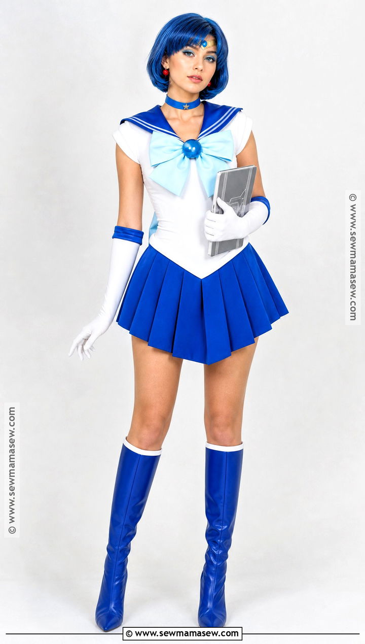 Sailor Mercury Costume - 35 blue hair halloween costumes ideas