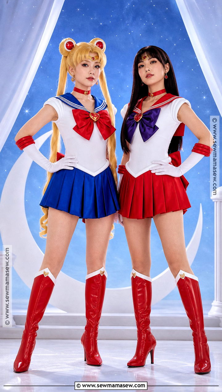 Sailor Moon And Sailor Mars Costume - 30 duo halloween costumes blonde brunette