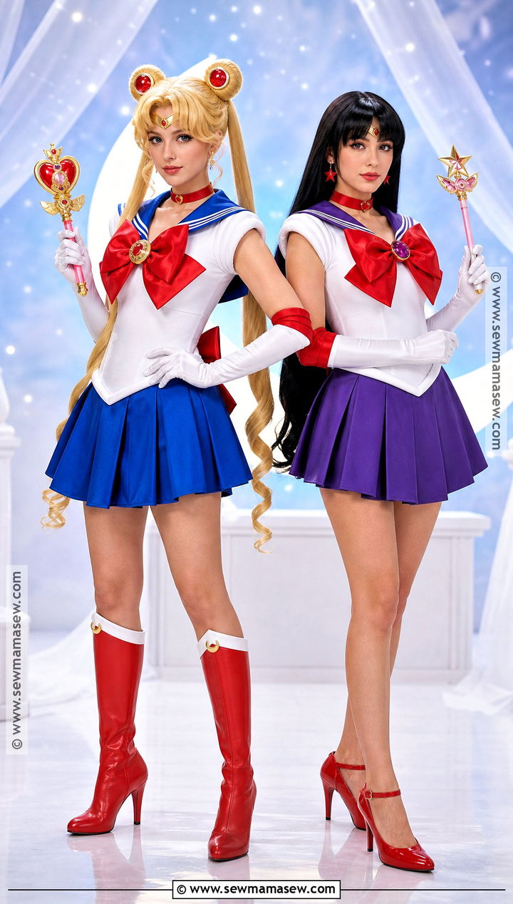 Sailor Moon And Sailor Mars Costume - 35 female duo costumes