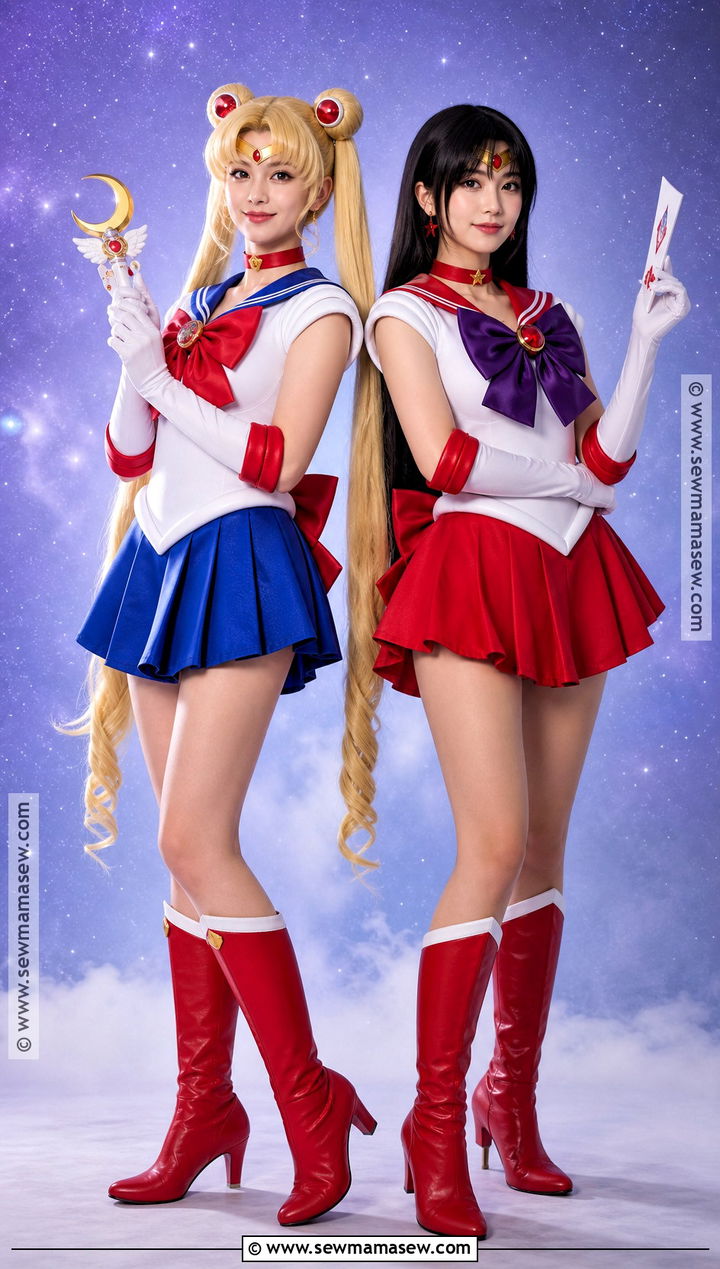Sailor Moon And Sailor Mars Costumes - 30 halloween costumes for two for best friends