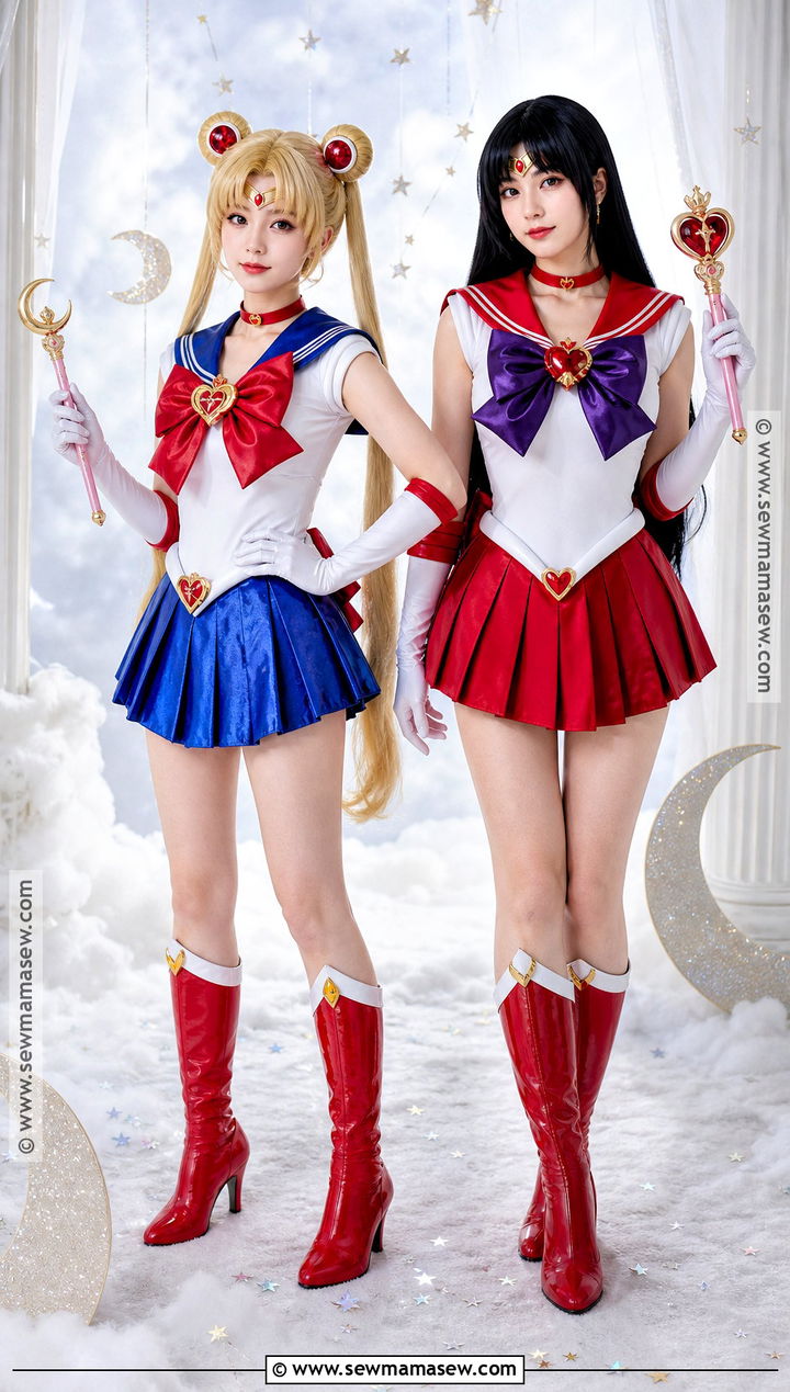 Sailor Moon And Sailor Mars Duo Costume - 30 halloween costumes duo for women