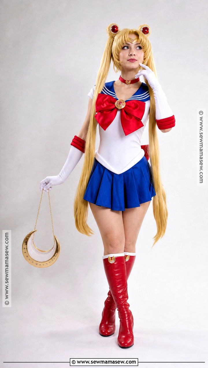 Sailor Moon Anime Costume With Blue Skirt - 35 anime costume ideas