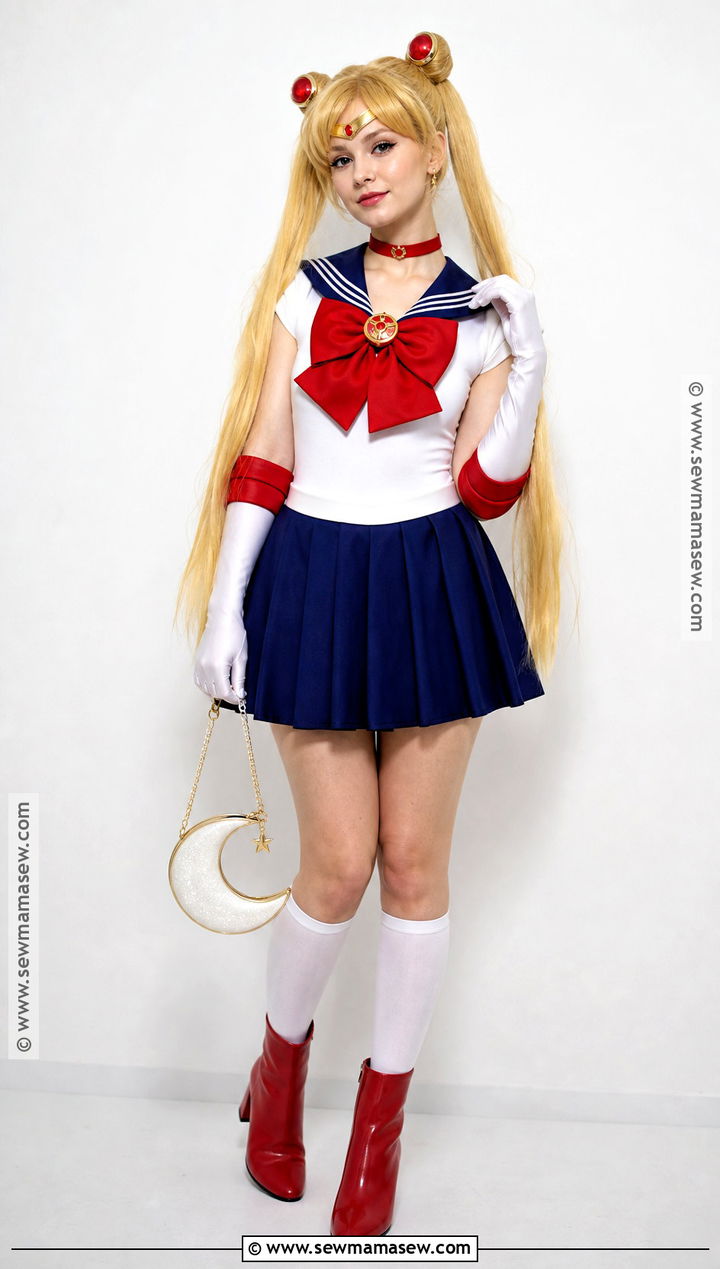Sailor Moon Cosplay With Pleated Skirt - 35 Last Minute Cosplay Ideas