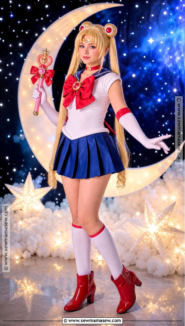 Sailor Moon Cosplay With Pleated Skirt - 30 simple cosplay ideas for women