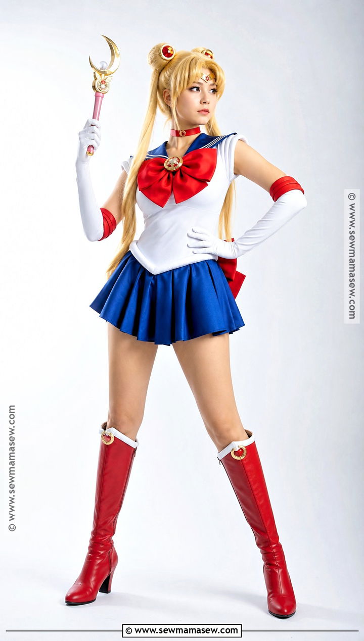 Sailor Moon Costume With Red Boots - 30 childhood heroes costume ideas