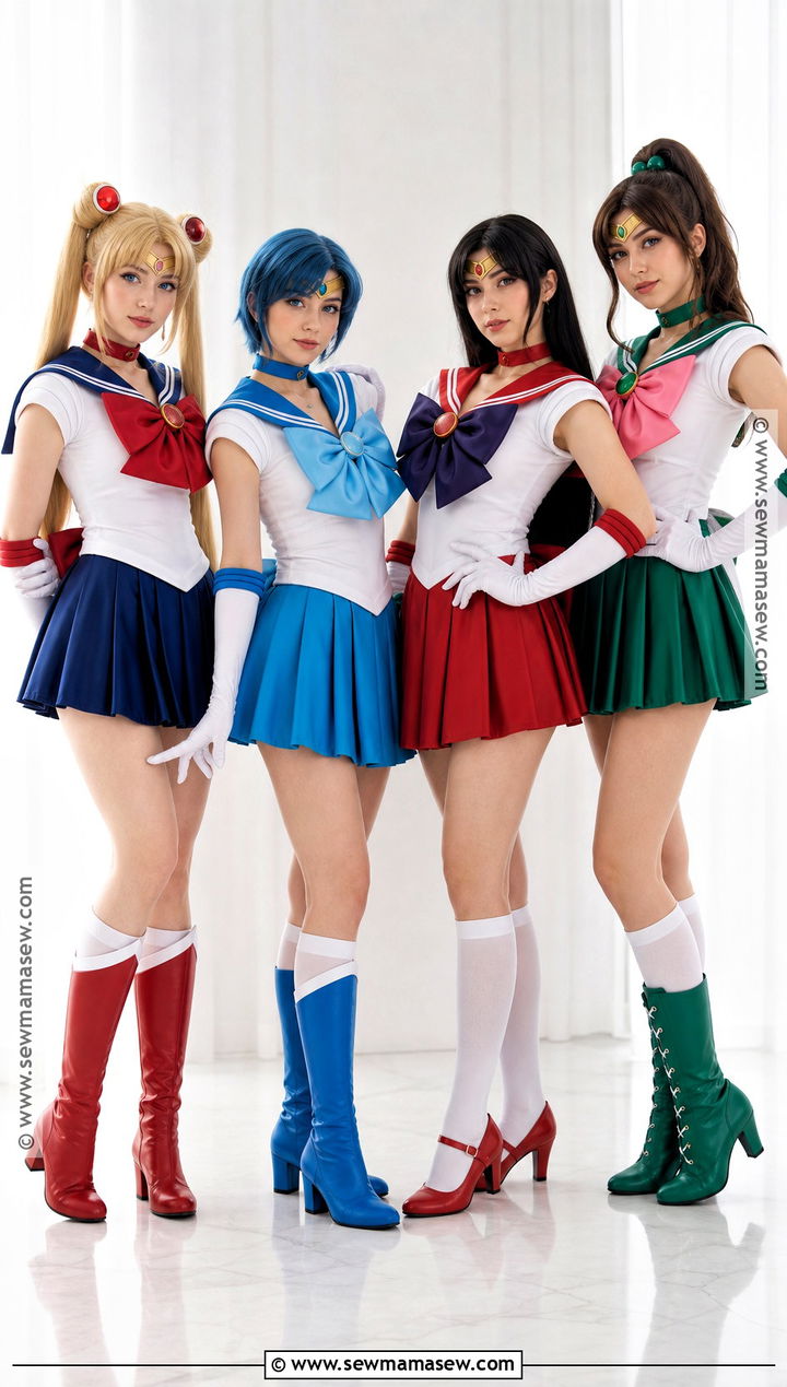 Sailor Moon Group Costume - 35 costumes for 4