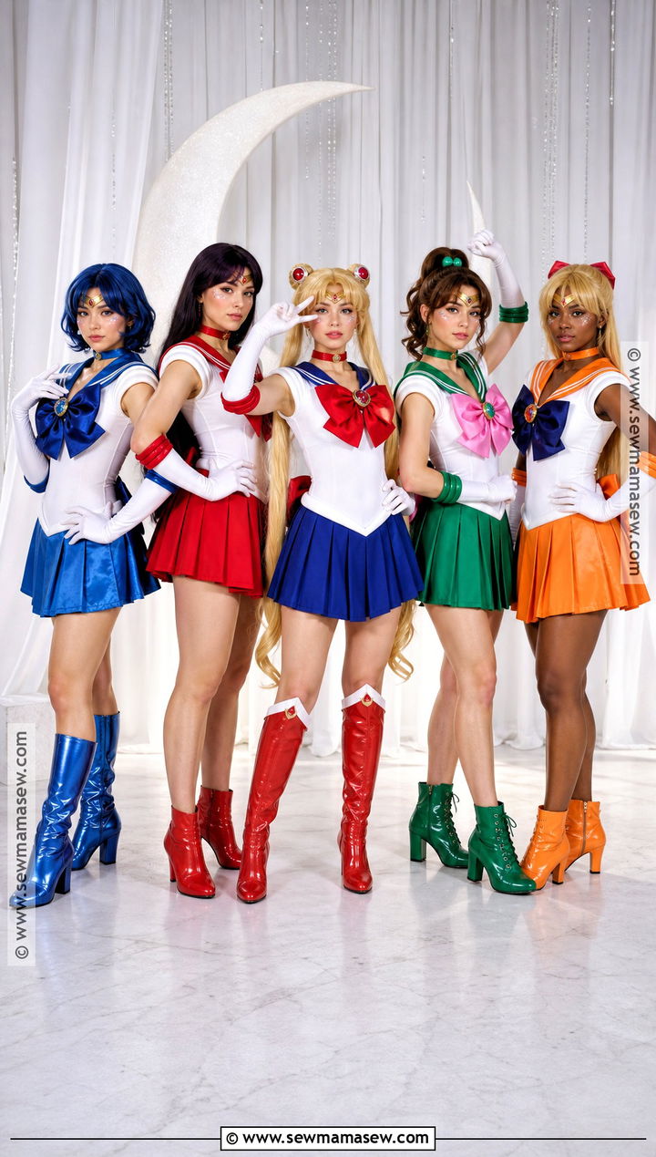 Sailor Moon Guardians Costume - 40 5 Person Halloween Costume Ideas