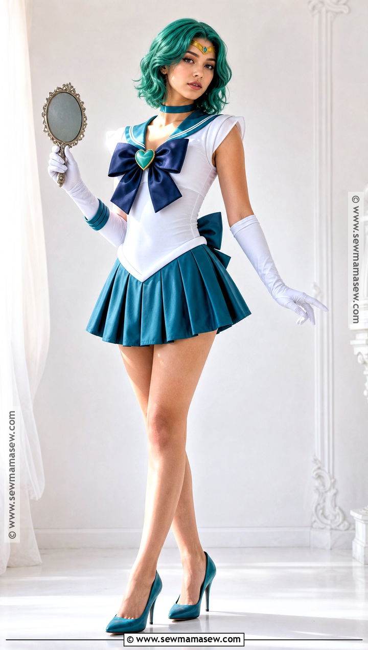 Sailor Neptune Costume With Teal Green Hair - 30 green hair halloween costumes
