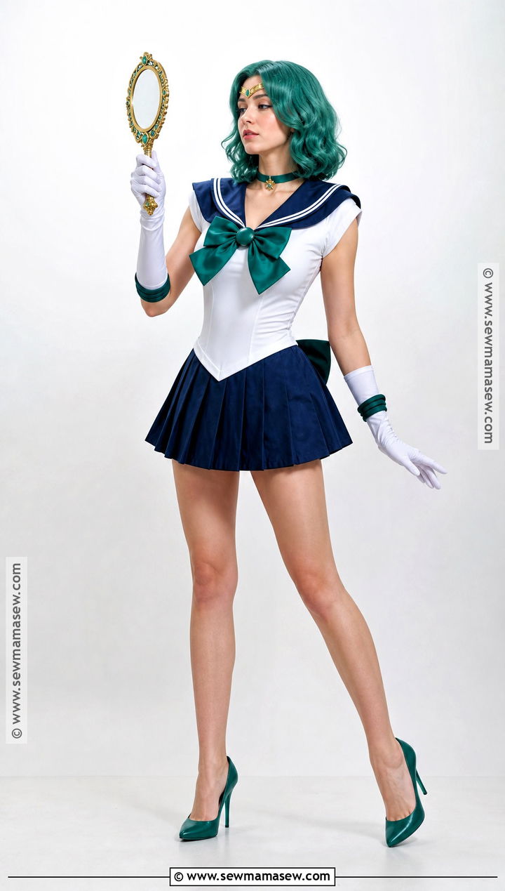 Sailor Neptune Costume With Teal Green Hair - 30 green hair costume ideas