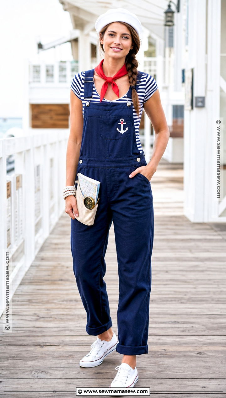 Sailor Overalls Costume - 40 sailor costume ideas for women