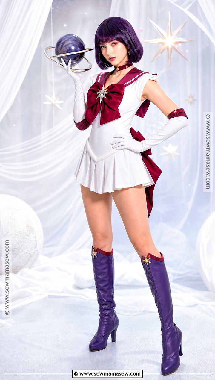 Sailor Saturn Cosplay With Purple Pageboy Hair - 30 purple hair cosplay ideas