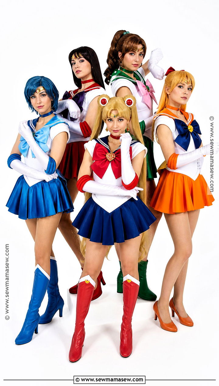 Sailor Scouts Group Costume - 35 girl group halloween costumes