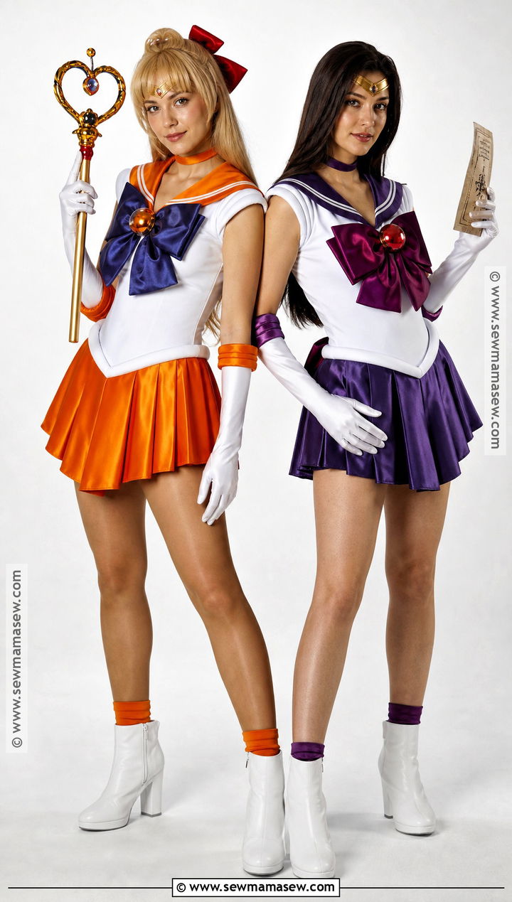 Sailor Venus And Sailor Mars Costume - 40 blonde and brunette halloween costumes