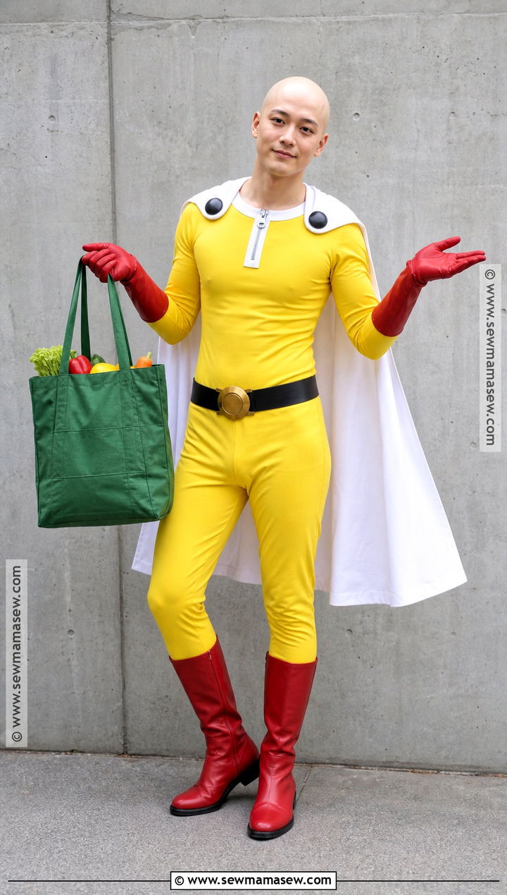 Saitama Cosplay With Yellow Jumpsuit - 30 Men Cosplay Ideas