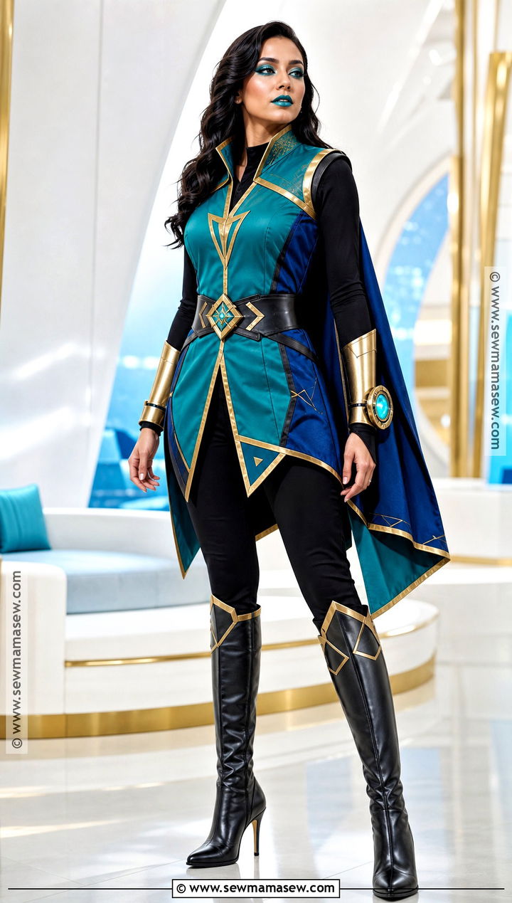 Sakaar Loki Costume With Teal Tunic - 30 Loki Costume Ideas for Females