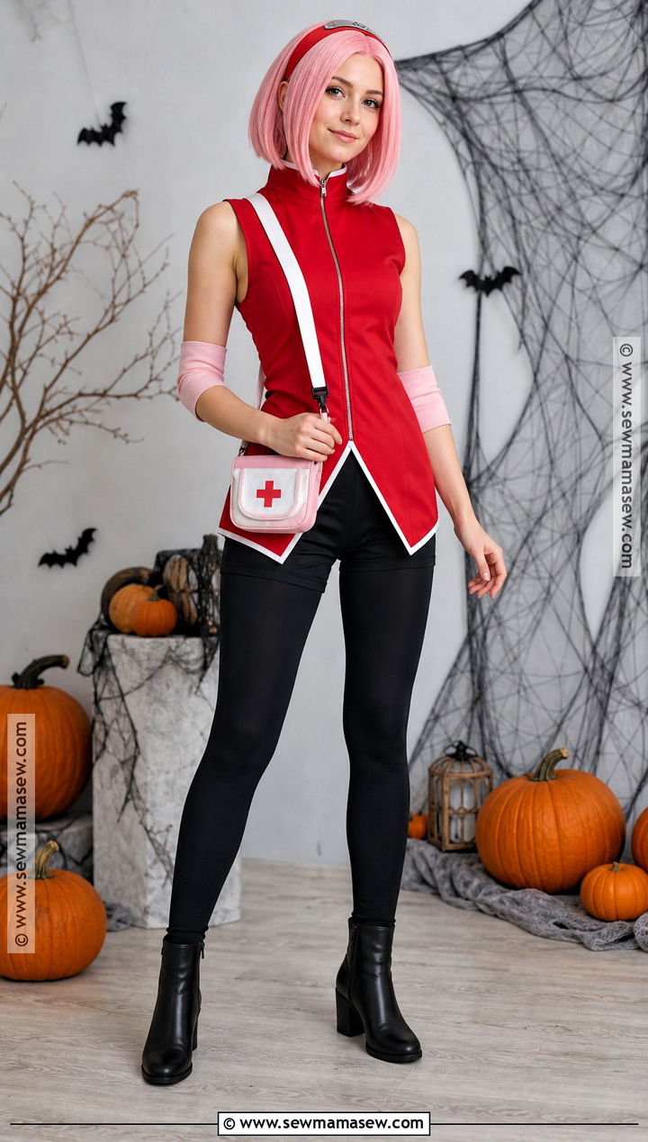 Sakura Haruno Halloween Costume - 30 halloween anime costume ideas