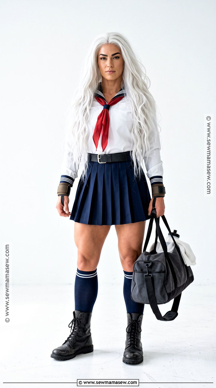 Sakura Ogami Cosplay With Sailor Uniform - 35 danganronpa cosplay ideas
