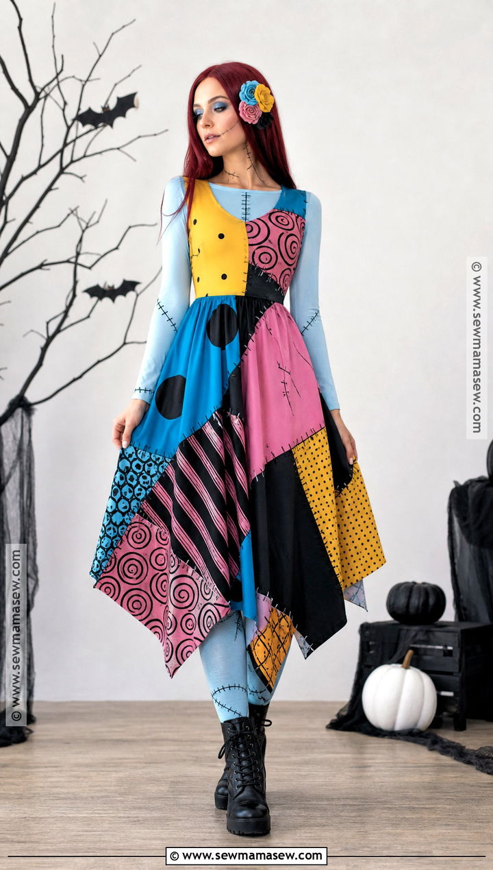 Sally Patchwork Costume - 30 red head halloween costumes for women
