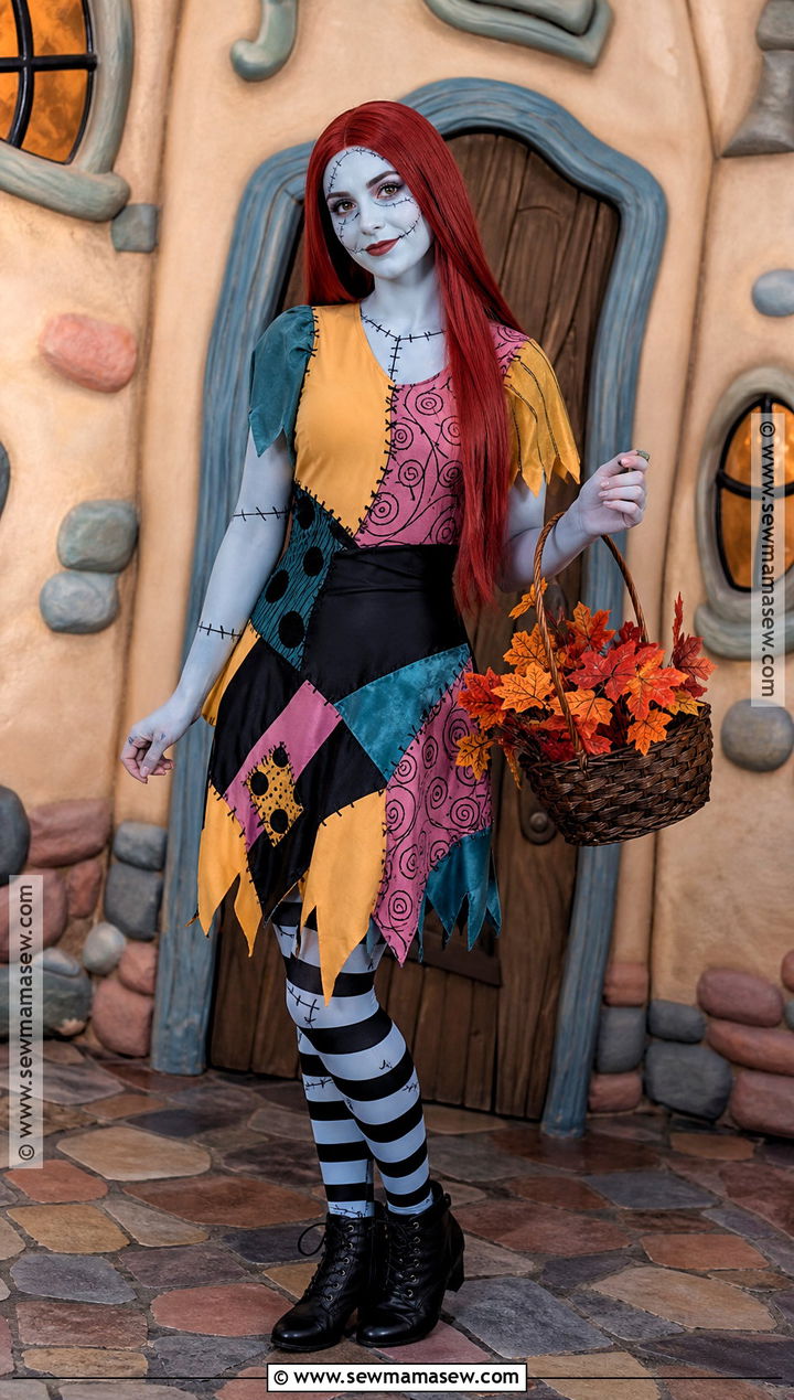 Sally Patchwork Costume With Red Hair - 30 halloween costumes with red hair