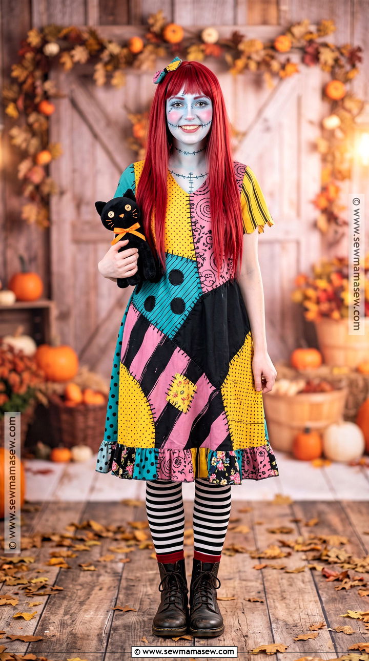 Sally Patchwork Doll Costume - 30 red hair halloween costumes ideas