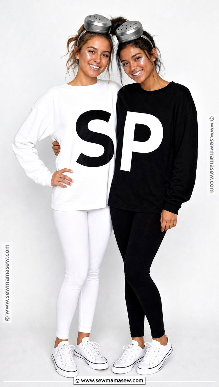 Salt And Pepper BFF Costume - 30 halloween costumes for bffs