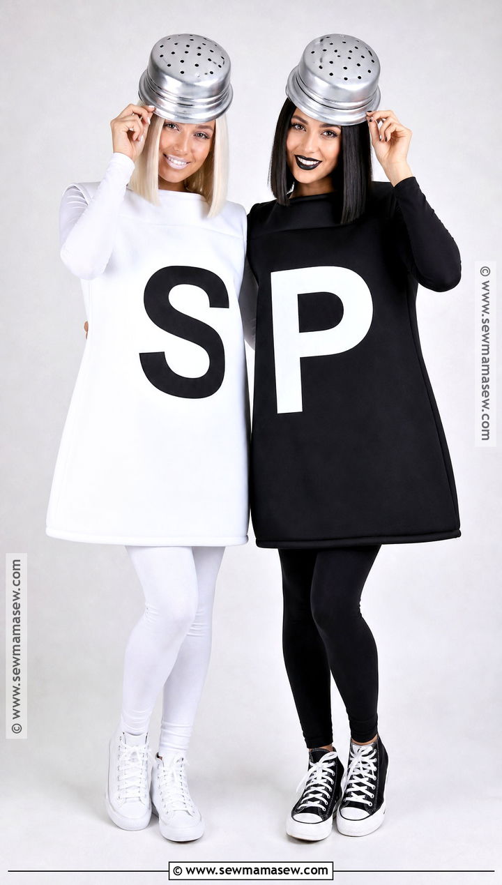 Salt And Pepper Friend Duo Costume - 30 friend duo halloween costumes