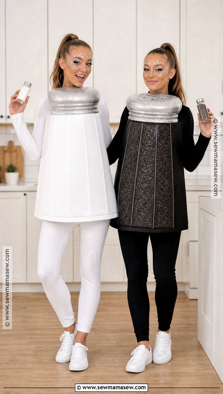 Salt And Pepper Shaker Costume - 30 Black And White Halloween Costume Ideas