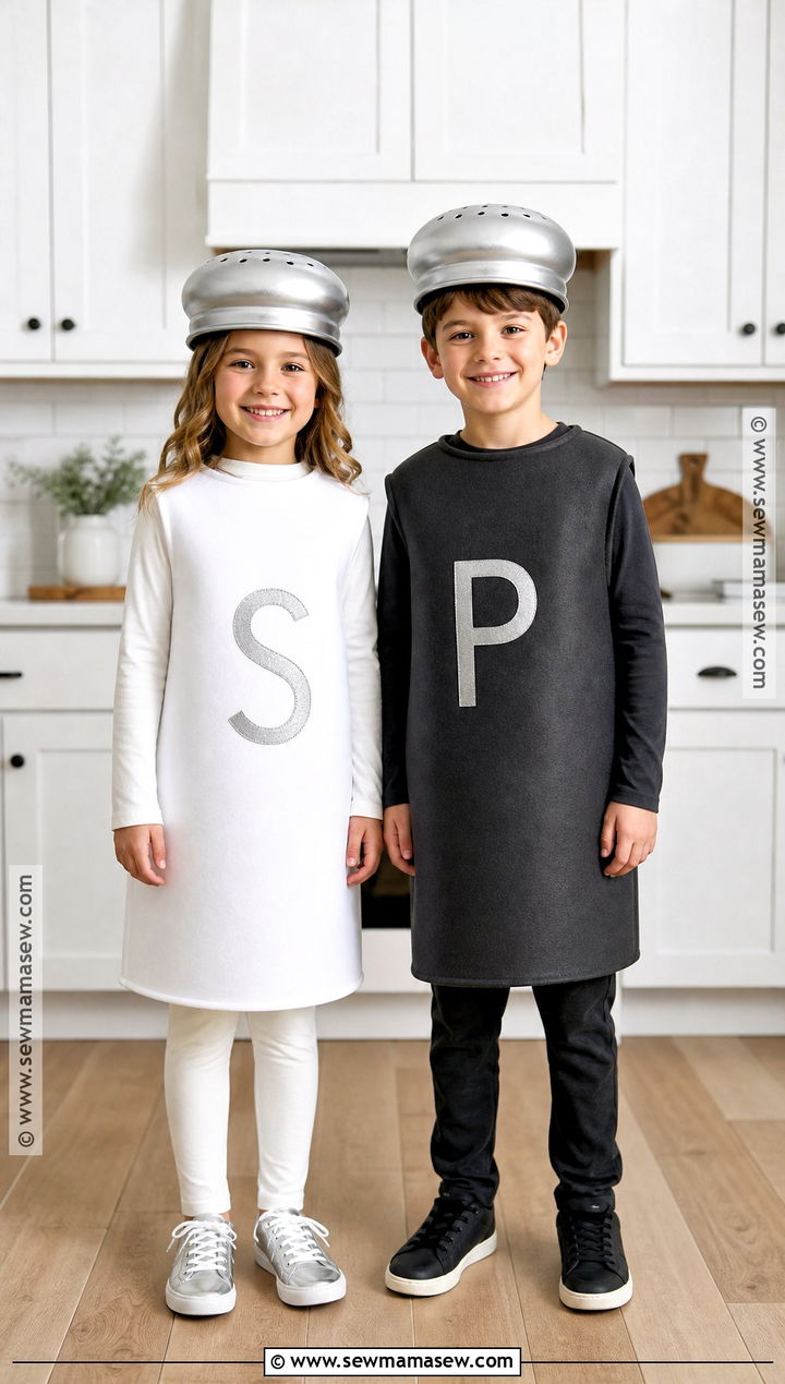 Salt And Pepper Sibling Costume - 35 brother and sister halloween costumes
