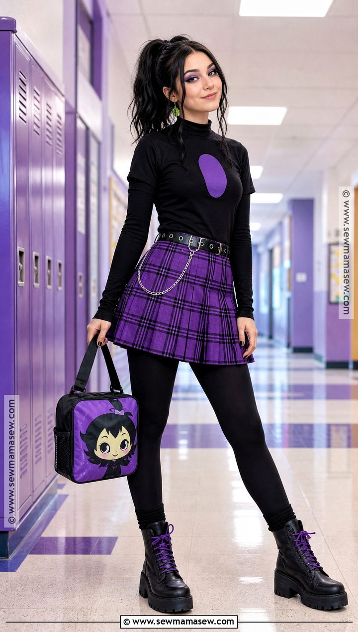 Sam Manson Costume With Black Ponytail - 35 black hair costume ideas