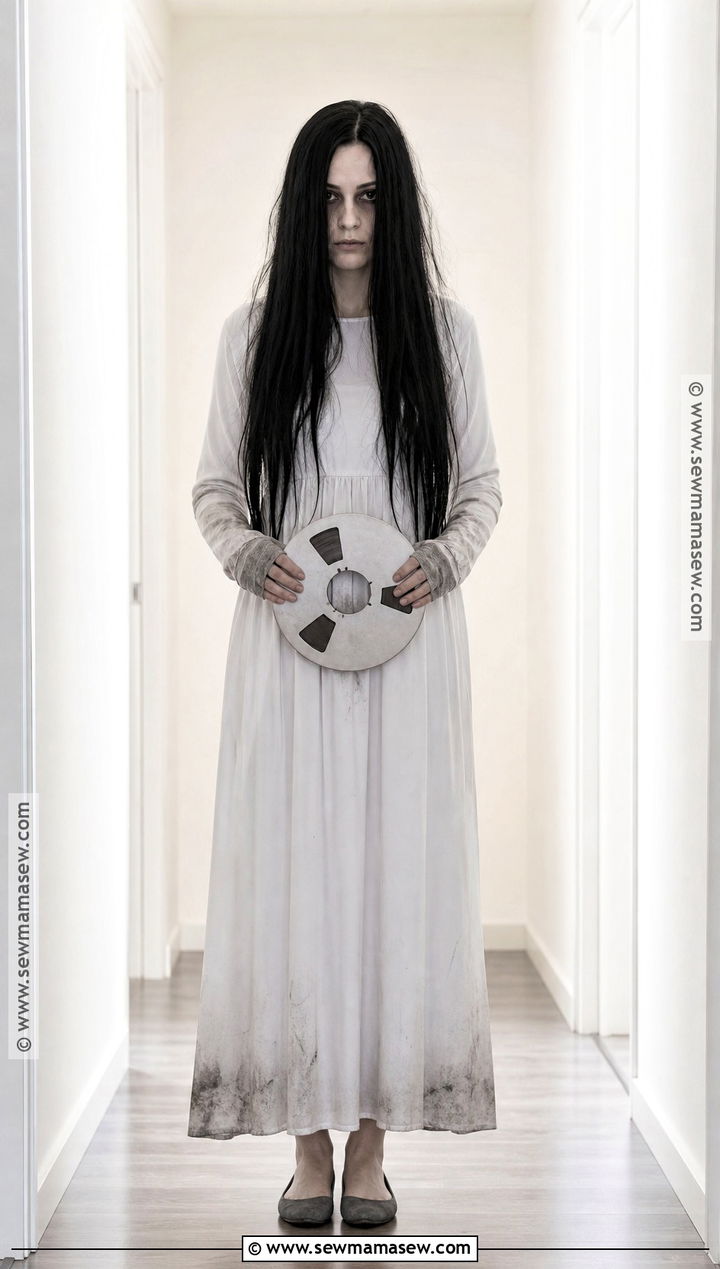 Samara Inspired White Dress Costume - 30 horror costumes