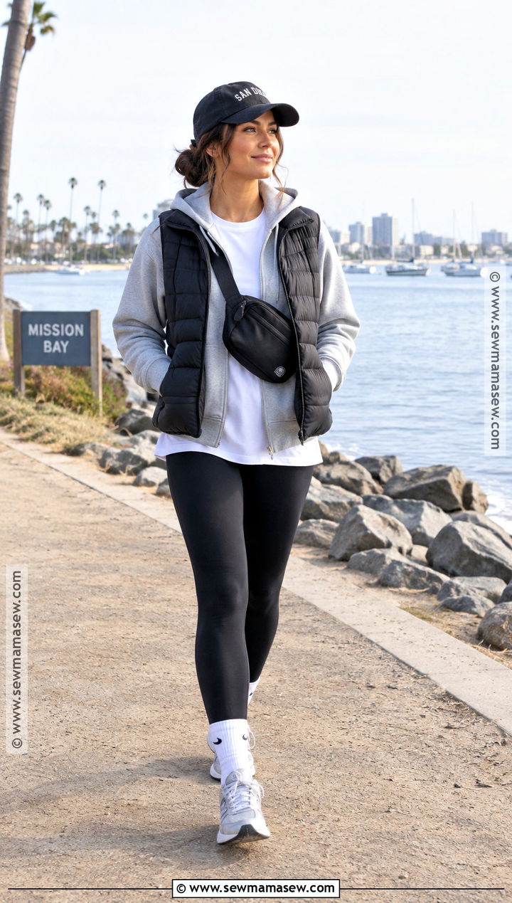 San Diego November Leggings And Hoodie Outfit - 15 san diego in november outfits
