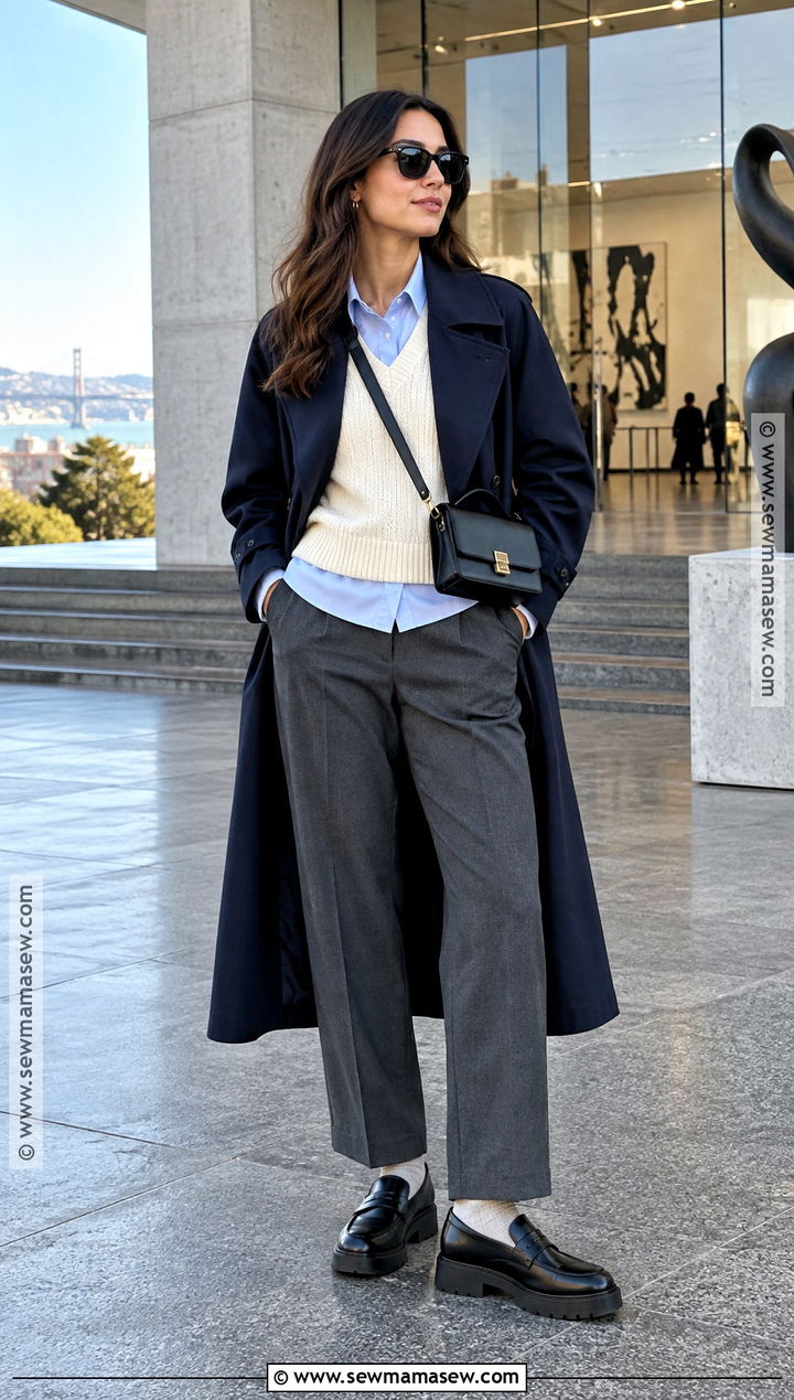 San Francisco Sweater Vest and Button Down Outfit - 15 san francisco outfit november ideas
