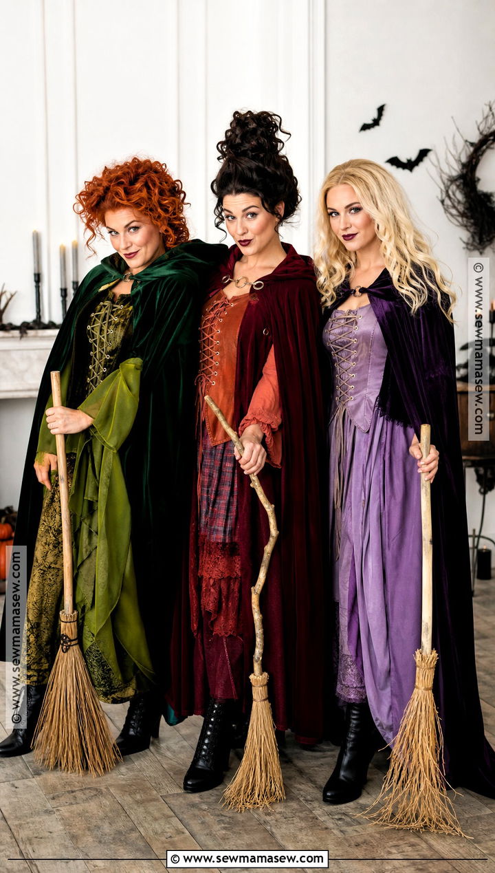 Sanderson Sisters Trio Costume - 30 3 people costumes