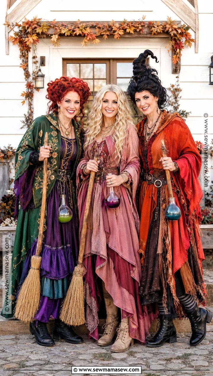 Sanderson Sisters Trio Costume - 30 simple trio halloween costumes