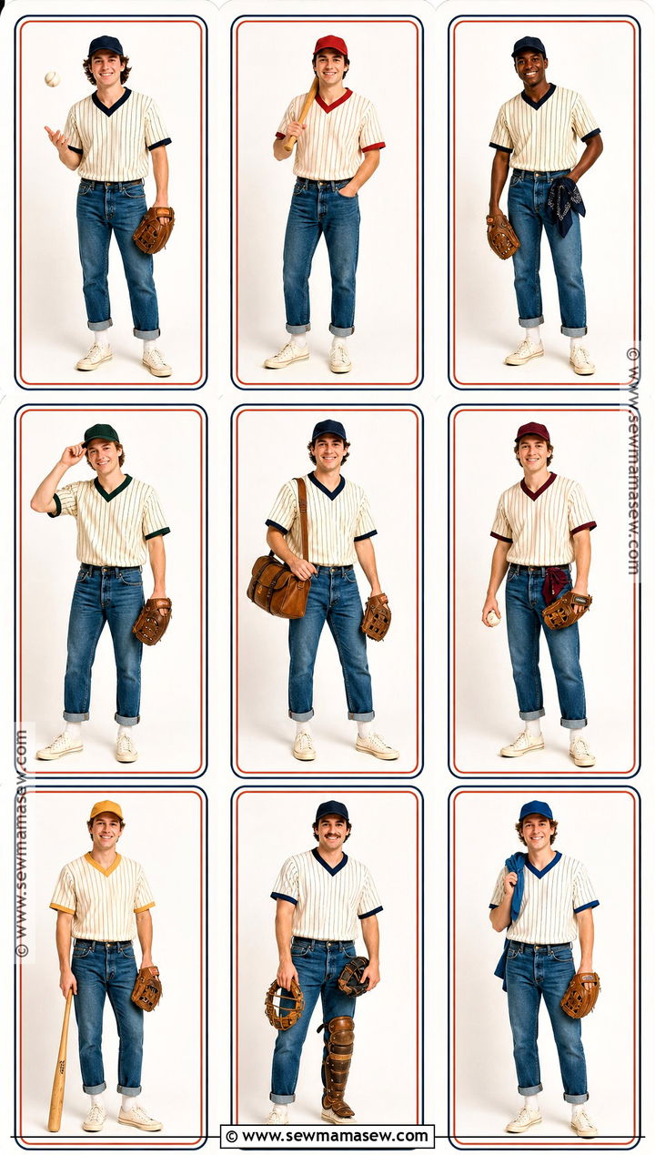 Sandlot Baseball Card Group Costume - 35 sandlot halloween costumes
