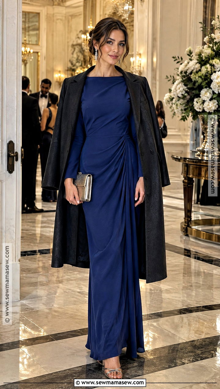 Sapphire Blue Formal November Wedding Guest Dress - 25 november wedding guest dress ideas