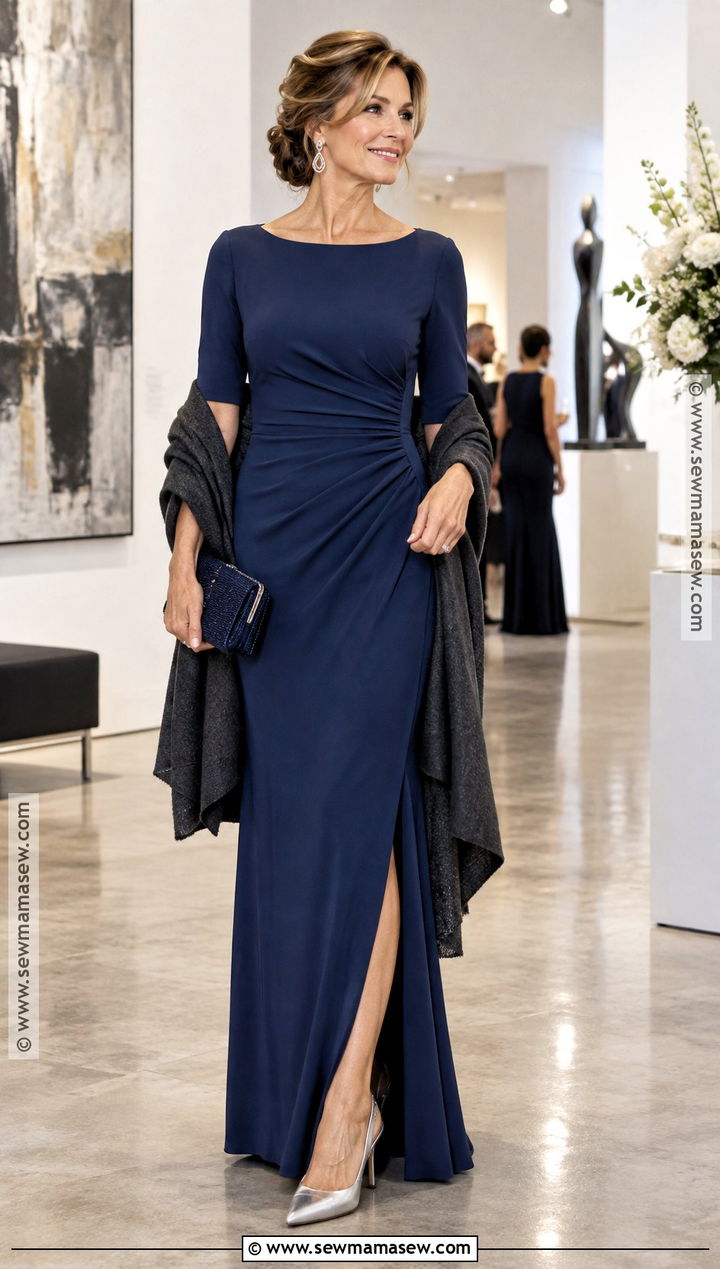 Sapphire Column Mother Of The Bride Dress - 15 Mother Of The Bride Dresses Autumn